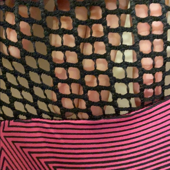 Zouk:Geometric print maxi dress pink /black large - Picture 5 of 5